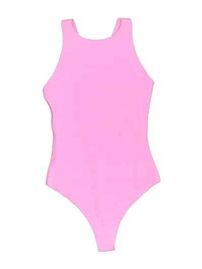 Pre-owned Aerie Bodysuit In Pink