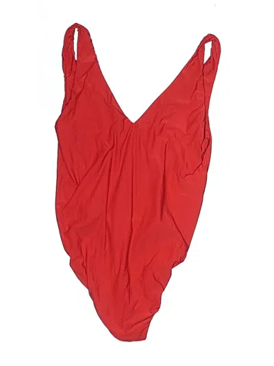 Pre-owned Aerie Bodysuit In Red