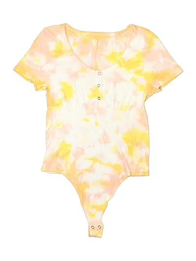 Pre-owned Aerie Bodysuit In Yellow