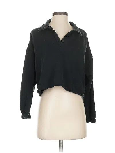 Pre-owned Aerie Cardigan Sweater In Black