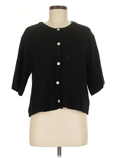 Pre-owned Aerie Cardigan Sweater In Black