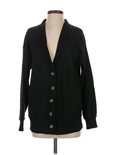 Pre-owned Aerie Cardigan Sweater In Black