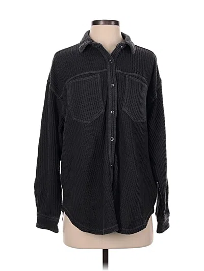Pre-owned Aerie Cardigan Sweater In Black