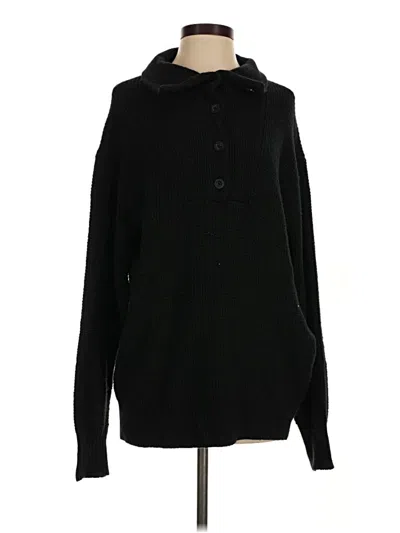 Pre-owned Aerie Cardigan Sweater In Black