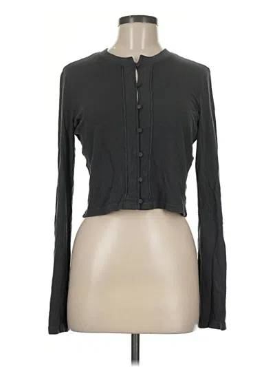 Pre-owned Aerie Cardigan Sweater In Black