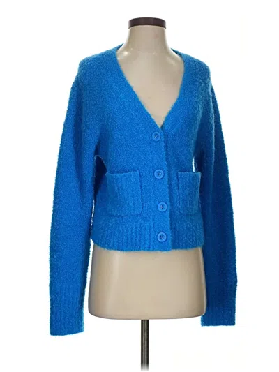 Pre-owned Aerie Cardigan Sweater In Blue