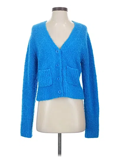 Pre-owned Aerie Cardigan Sweater In Blue