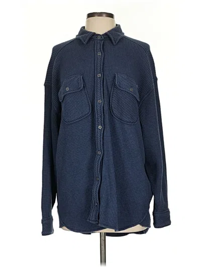 Pre-owned Aerie Cardigan Sweater In Blue