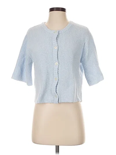 Pre-owned Aerie Cardigan Sweater In Blue