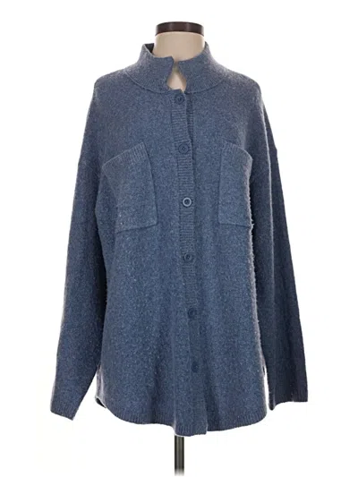 Pre-owned Aerie Cardigan Sweater In Blue