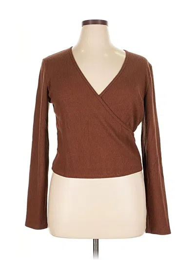 Pre-owned Aerie Cardigan Sweater In Brown