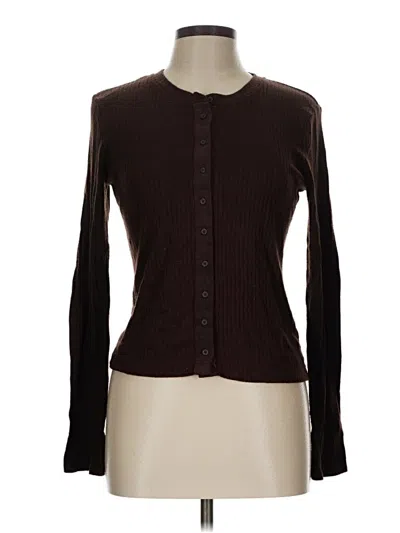 Pre-owned Aerie Cardigan Sweater In Brown