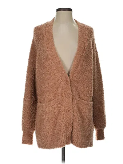 Pre-owned Aerie Cardigan Sweater In Brown