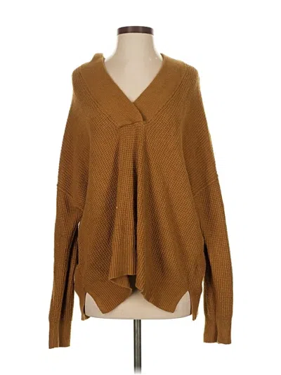 Pre-owned Aerie Cardigan Sweater In Brown