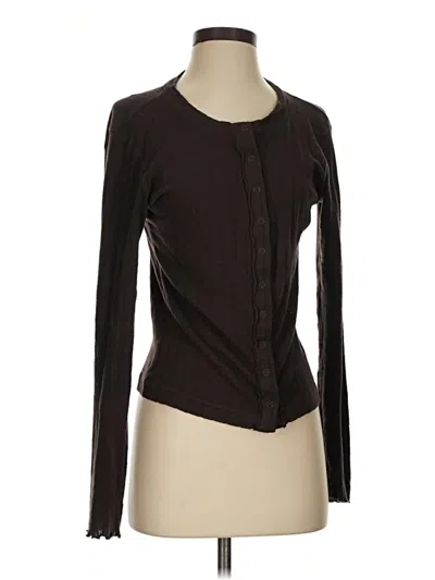 Pre-owned Aerie Cardigan Sweater In Brown