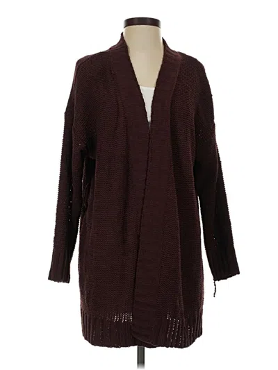 Pre-owned Aerie Cardigan Sweater In Burgundy