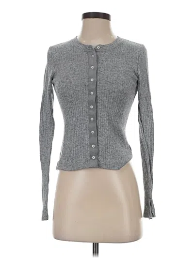 Pre-owned Aerie Cardigan Sweater In Gray