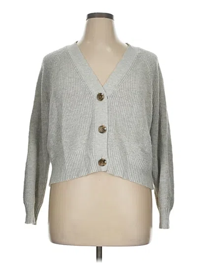 Pre-owned Aerie Cardigan Sweater In Gray