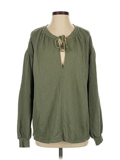 Pre-owned Aerie Cardigan Sweater In Green