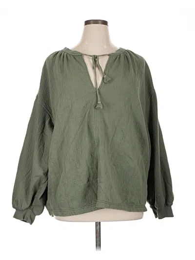 Pre-owned Aerie Cardigan Sweater In Green