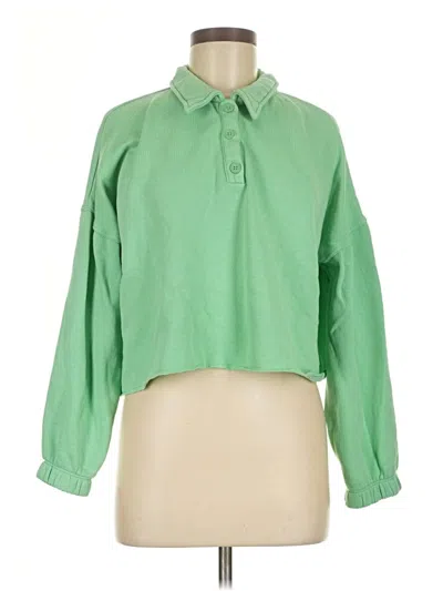 Pre-owned Aerie Cardigan Sweater In Green