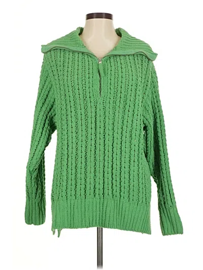 Pre-owned Aerie Cardigan Sweater In Green