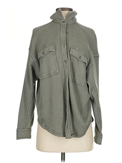 Pre-owned Aerie Cardigan Sweater In Green