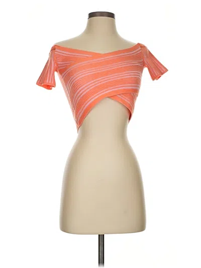 Pre-owned Aerie Cardigan Sweater In Orange