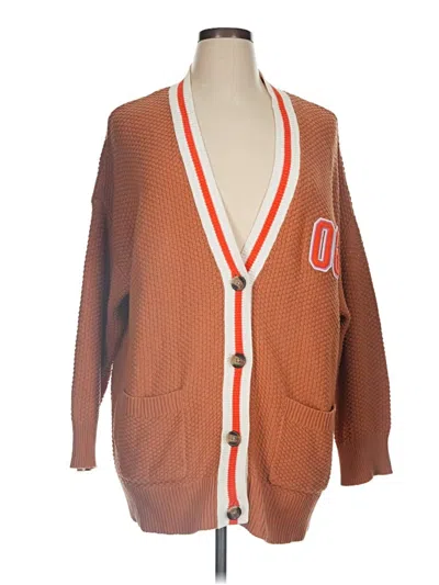 Pre-owned Aerie Cardigan Sweater In Orange