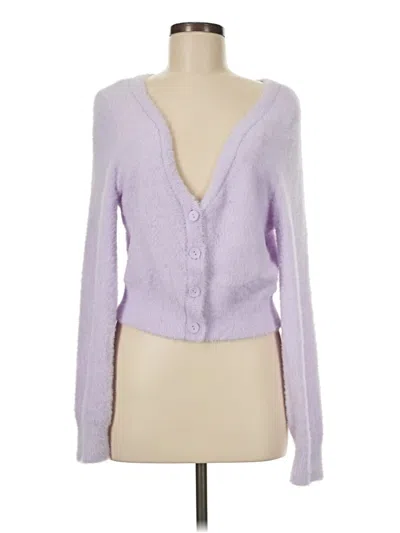 Pre-owned Aerie Cardigan Sweater In Purple