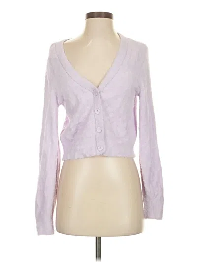 Pre-owned Aerie Cardigan Sweater In Purple