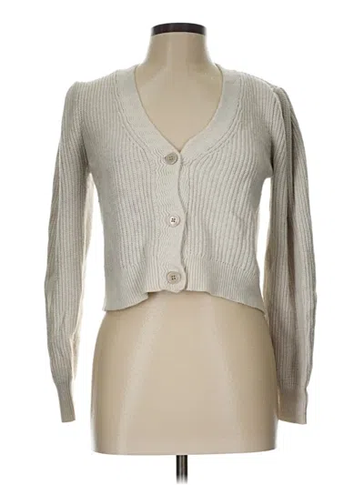 Pre-owned Aerie Cardigan Sweater In Silver