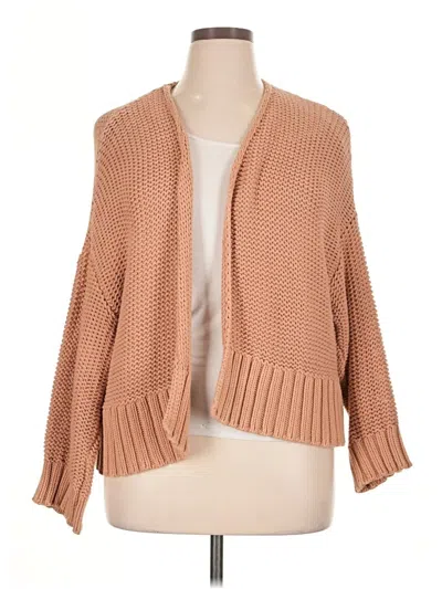 Pre-owned Aerie Cardigan Sweater In Tan