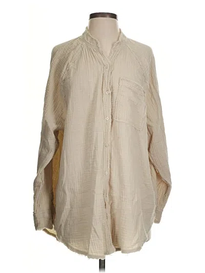 Pre-owned Aerie Cardigan Sweater In Tan