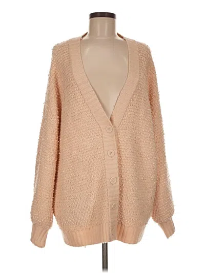 Pre-owned Aerie Cardigan Sweater In Tan