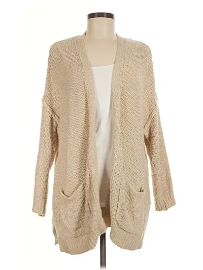Pre-owned Aerie Cardigan Sweater In Tan