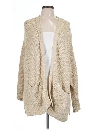 Pre-owned Aerie Cardigan Sweater In Tan