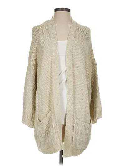 Pre-owned Aerie Cardigan Sweater In Tan
