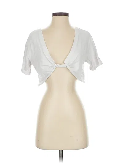 Pre-owned Aerie Cardigan Sweater In White