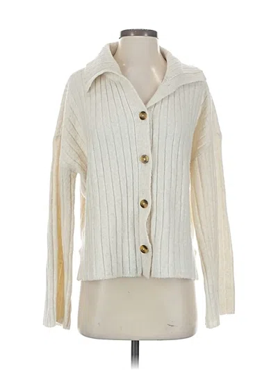 Pre-owned Aerie Cardigan Sweater In White