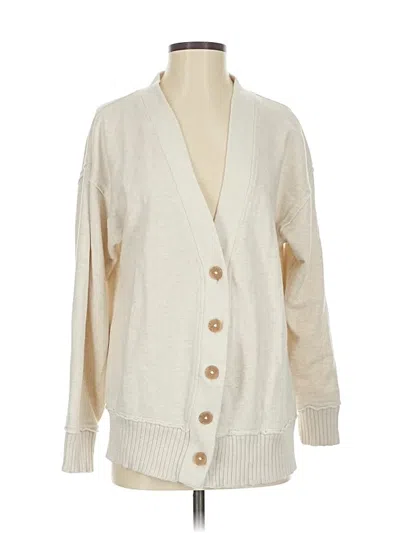 Pre-owned Aerie Cardigan Sweater In White