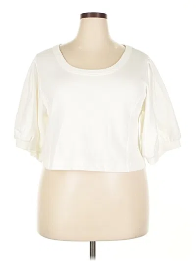 Pre-owned Aerie Cardigan Sweater In White