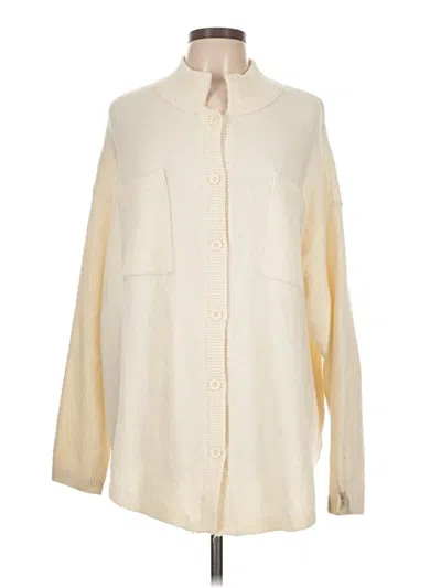 Pre-owned Aerie Cardigan Sweater In White