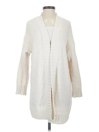 Pre-owned Aerie Cardigan Sweater In White