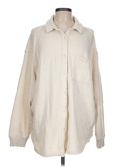 Pre-owned Aerie Cardigan Sweater In White