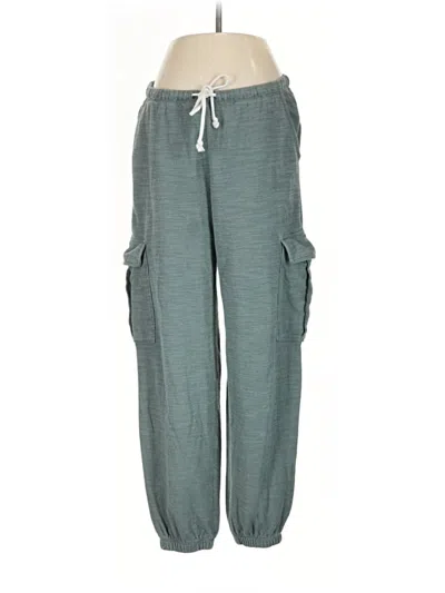Pre-owned Aerie Cargo Pants In Blue