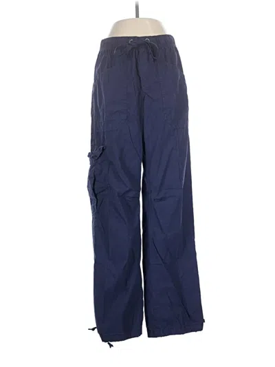 Pre-owned Aerie Cargo Pants In Blue