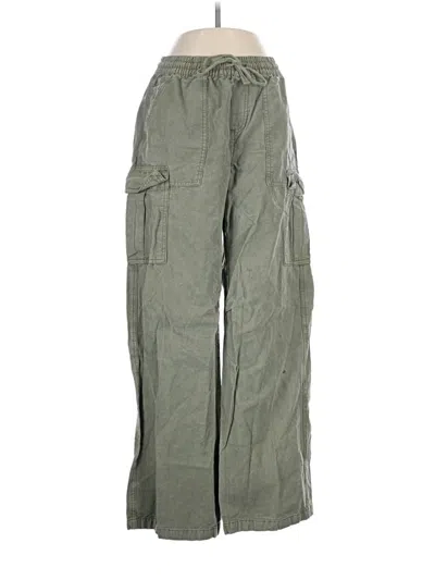 Pre-owned Aerie Cargo Pants In Green