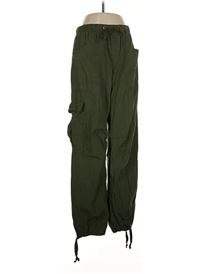Pre-owned Aerie Cargo Pants In Green