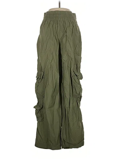 Pre-owned Aerie Cargo Pants In Green